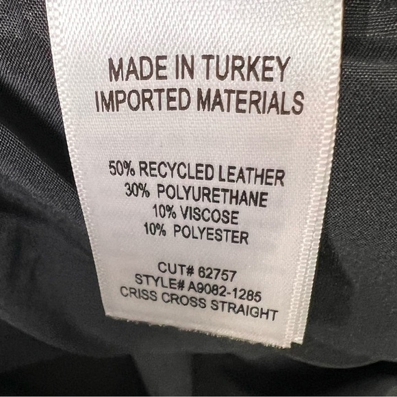 Agolde Criss Cross Recycled Leather Straight in Detox Size 29 - Picture 10 of 15